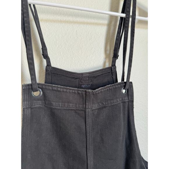 NWT Aerie Double Strap Shortall Smoked Gray Size Small Overall Shorts - Picture 12 of 12